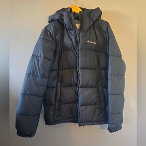 Mens Columbia black winter puffer size M